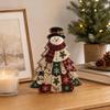 Wooden Christmas Tabletop Bookshelf Decoration, Holiday Desktop Ornament for Home Decor