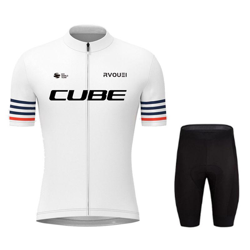 2026 Summer Breathable Cycling Suit Set Rvouei Cube Pro Summer Breathable Bicycle Men's MTB Bike Clothing Maillot Ropa Ciclismo Uniform Suit