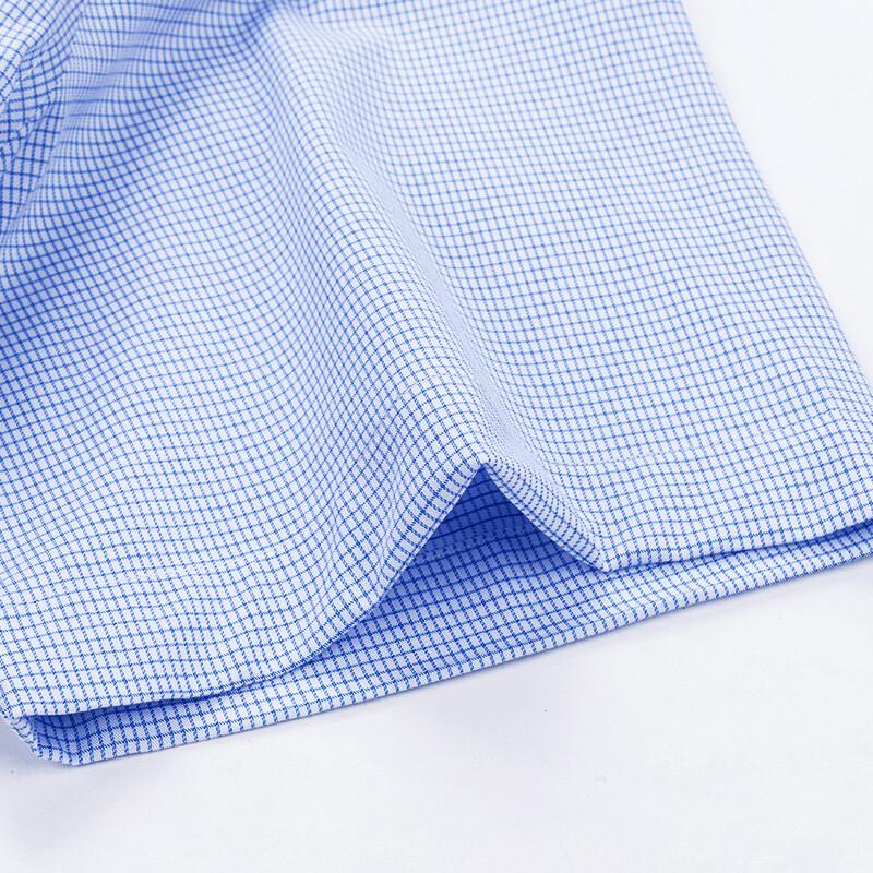 FIRS Men's Business Casual Short Sleeve Plaid & Striped Shirt