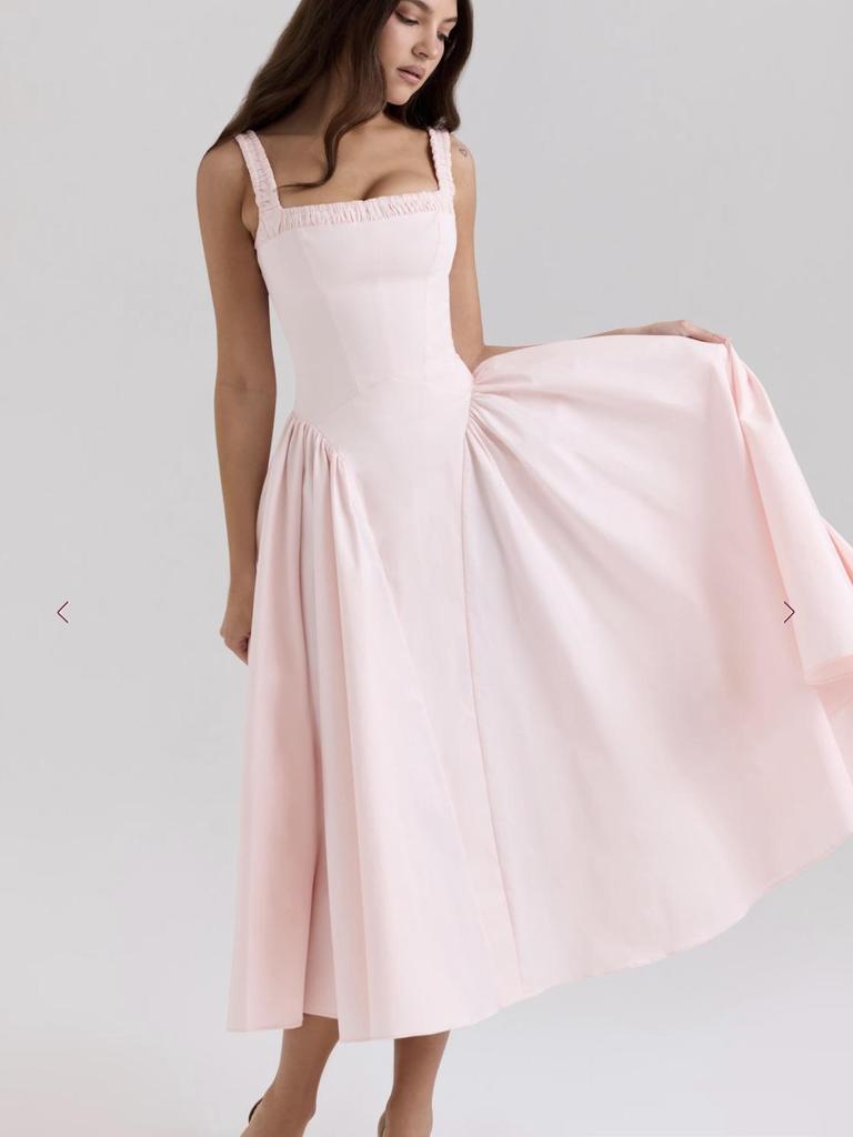 Retro Francuska Letnia Sukienka Elegancka Wyszczuplająca Talia