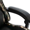 Gaming Chair In Black and Camouflage Pattern Faux Leather