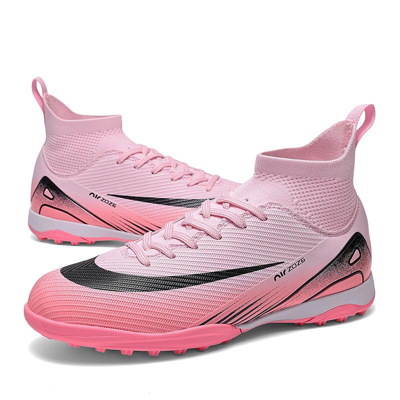New foreign trade high-top football shoes adult AG long nails TF broken nails lawn training shoes football men and women