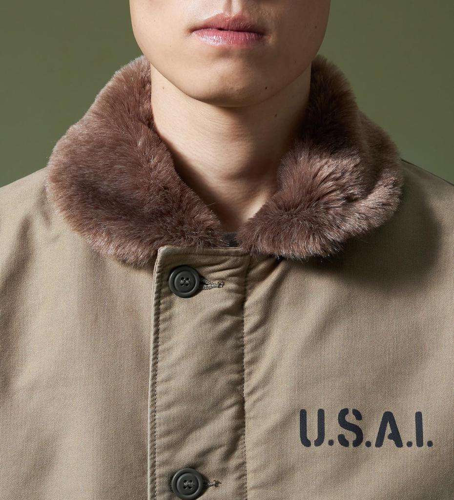 Alpha Industries Deck Jungle Khaki N-1 Jacket, Cloth, TA1717, Men's, TA1717-035,