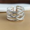 925 Sterling Silver Rings for Women Couple Minimalist Handmade Simple Interware Ring Fine Jewelry Gift Prevent Allergy