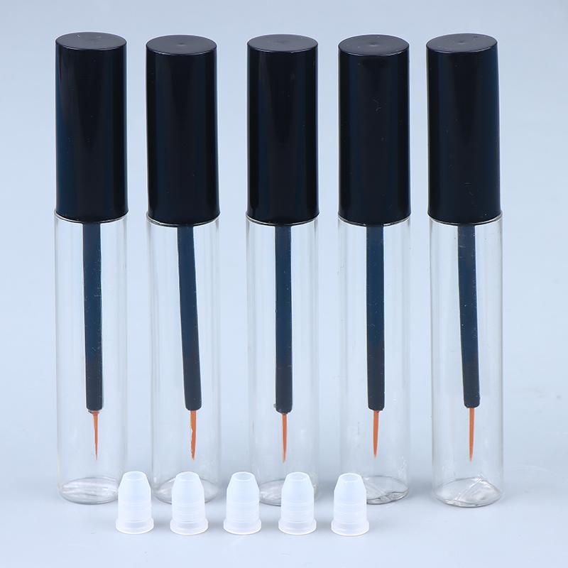 1/5pcs 10ml Transparent Empty Eyeliner Tube – Refillable Container for Eyelash and Makeup Applications