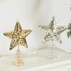 Festive Iron Christmas Tree Five Pointed Star Toppers Decorations Perfect Addition Ornament for Holiday Atmospheres