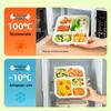 Eco-Friendly Biodegradable Compartment Meal Boxes with Lids