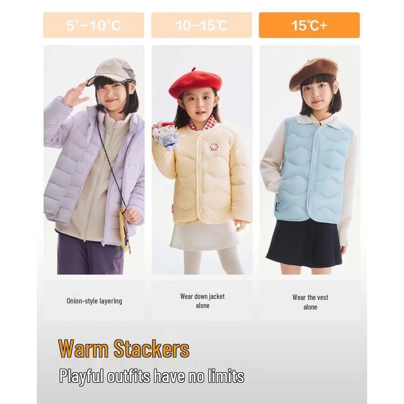 BOSIDENG T260135020 Four-Proof Lightweight Warm Down Vest
