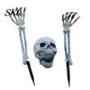 Halloween Home Decoration Decoration, Plastic Skeleton Hand Yard Stake, Realistic Bone Prop for Outdoor Festive Decor Garden Decor, Spooky Party