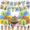 Cute Capybara-Themed Birthday Party Decorations: Balloons, Animal-Shaped Decorations, Capybara Party Banners, Backdrops, and Decorative Accessories