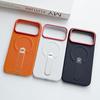 Applicable To Apple 11promax Mobile Phone Case Holder 11promax Protective Case Air Plain Leather 11pro Magnetic Case