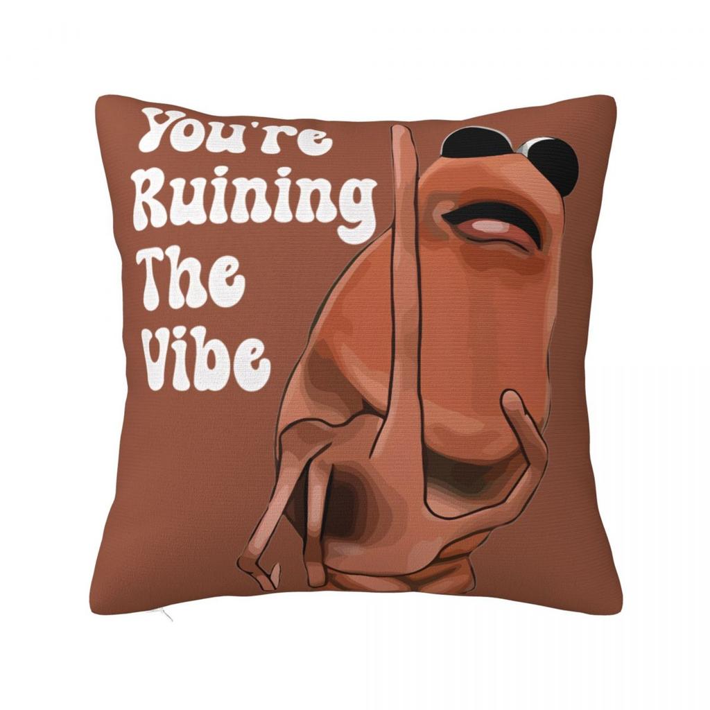 Dangerous Pillowcases Polyester Room Marcus The Worm Meme Cushion Case Creative Decorative Pillow Cover 4545