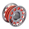 Acogedor Scuba Diving Reel, 30m, with Float Line, Aviation Aluminum, Stainless Steel, Double Hook, for Outdoor and Marine Work (Gray)