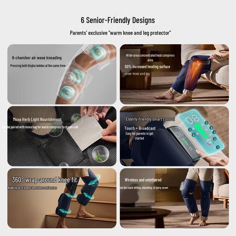 Philips PPM5204L Heated Knee & Leg Massager