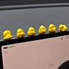 3/6Pcs Resin Ornaments For Auto Interior Dashboard Button Home Bedroom Office Living Room Mini Yellow Chick Car Decoration Gift