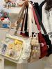 Women Ita Bag Fashion Shoulder Bag with Clear Window Simple Tote Bag Adjustable Strap Stylish Crossbody Bag Trendy Outdoor Bag