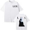 Rosalia Singer LUX New Album Graphic TShirt  Unisex Casual Short Sleeve Trendy Hip Hop Streetwear Men And Women Tshirt