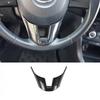 ABS Carbon Fiber Steering Wheel Cover Trim Fit For Mazda 6 Atenza 2014-2016