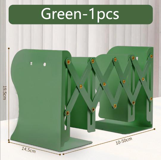 Retractable Bookstand with Pen Holder Integrated Desktop Book Storage Rack Baffle Book Clip Folding and Fixed