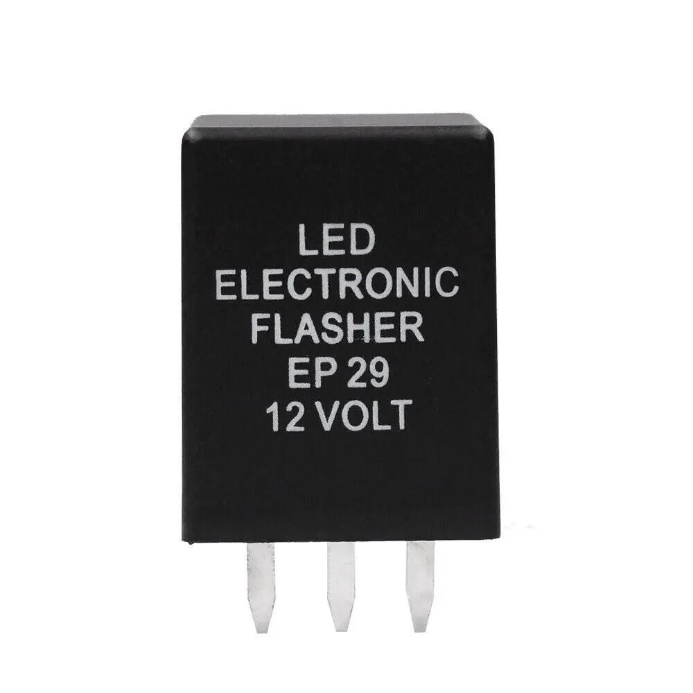 4-Pin EP29 LED Flasher Decoder 4 Pins Electronic Relay Car Fix LED SMD Turn Signal Light Error Flashing Blinker 12V 10A ABS