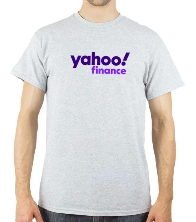 Yahoo Finance stock market t-shirt M