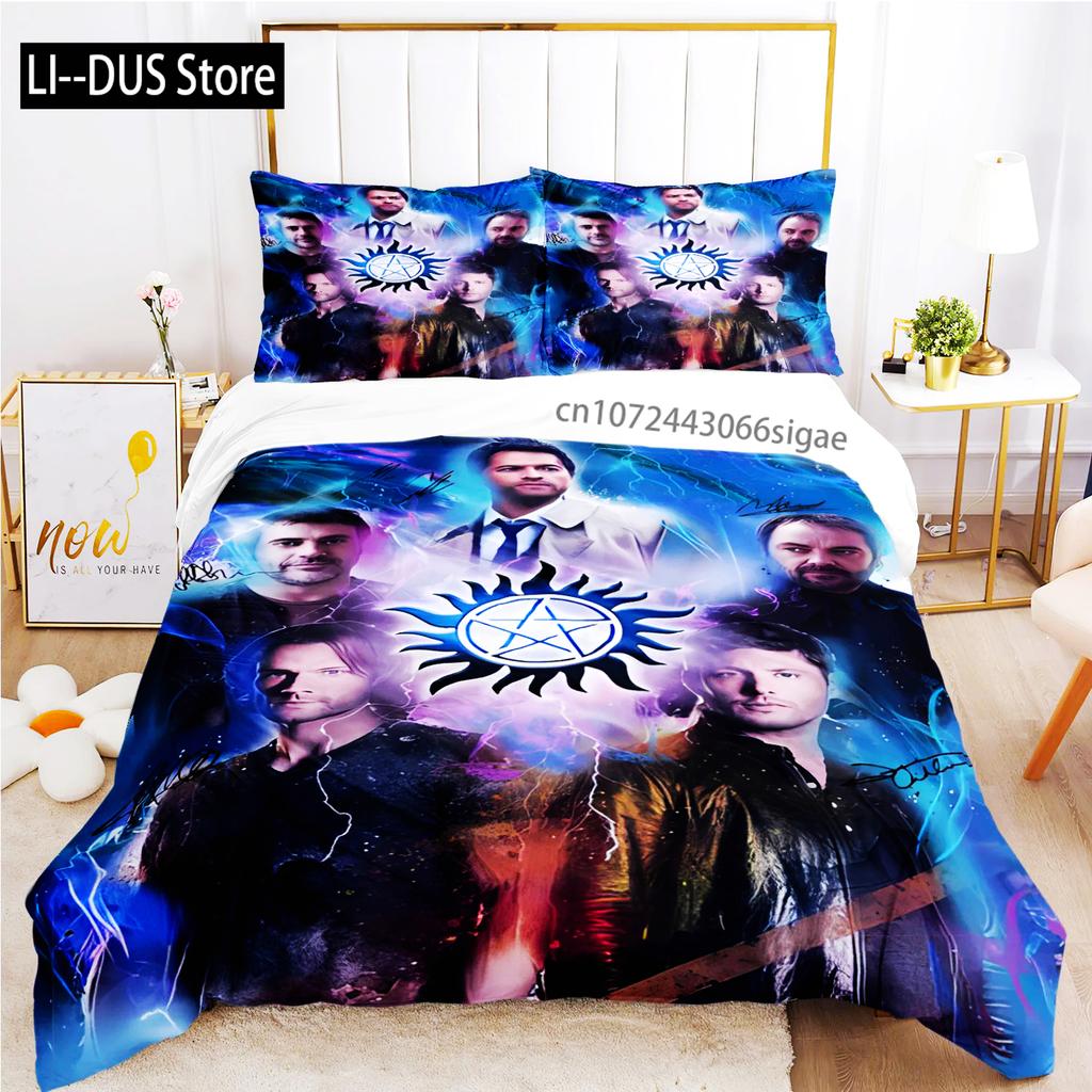 2024 Personality Supernaturalbed Sheet Duvet Pillowcase Bed Sheet Three Piece Bedding Soft Quilt