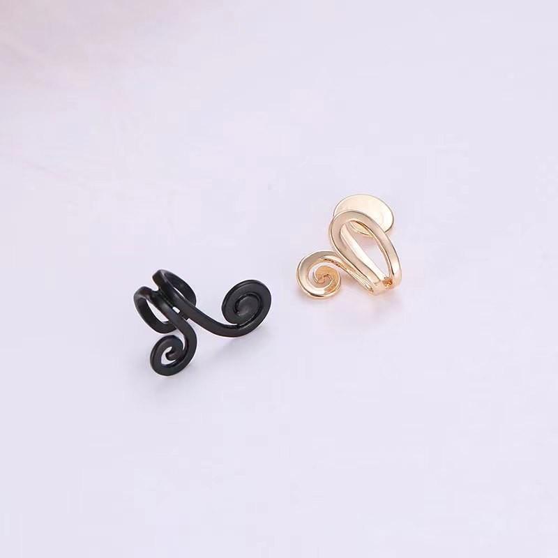 Japanese and Korean personality is simple and tight, Sun Wukong ear clips, a pair of Korean flower shape ear clips without ear piercings