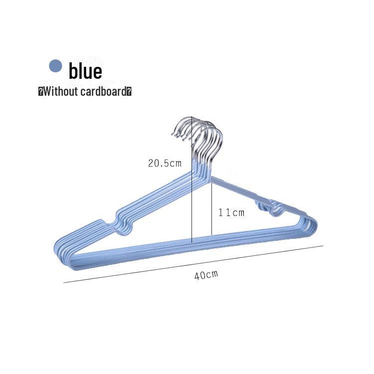 Percha Metálica Antideslizante con Ganchos de Plástico para Ropa de Adulto y Niño