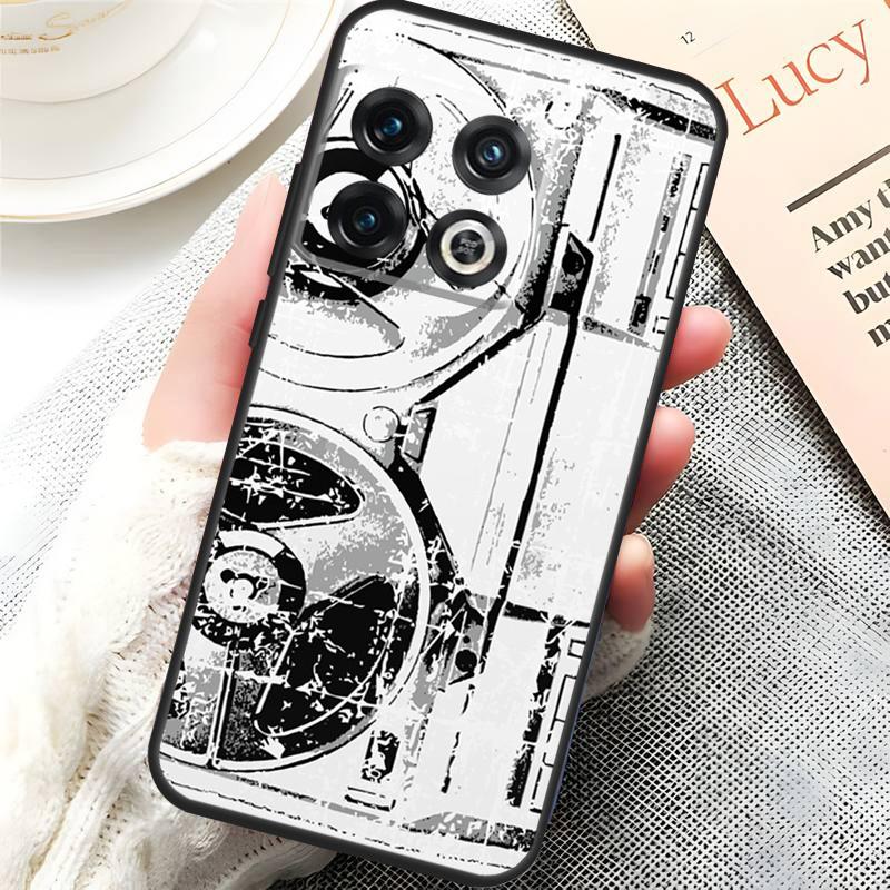 Vintage Reel Tape Recorder Cover For OnePlus 13R 15 13 13T 12 12R 10T 11 10 Pro OnePlus Nord 5 CE 3 4 Lite N20 N30 Case
