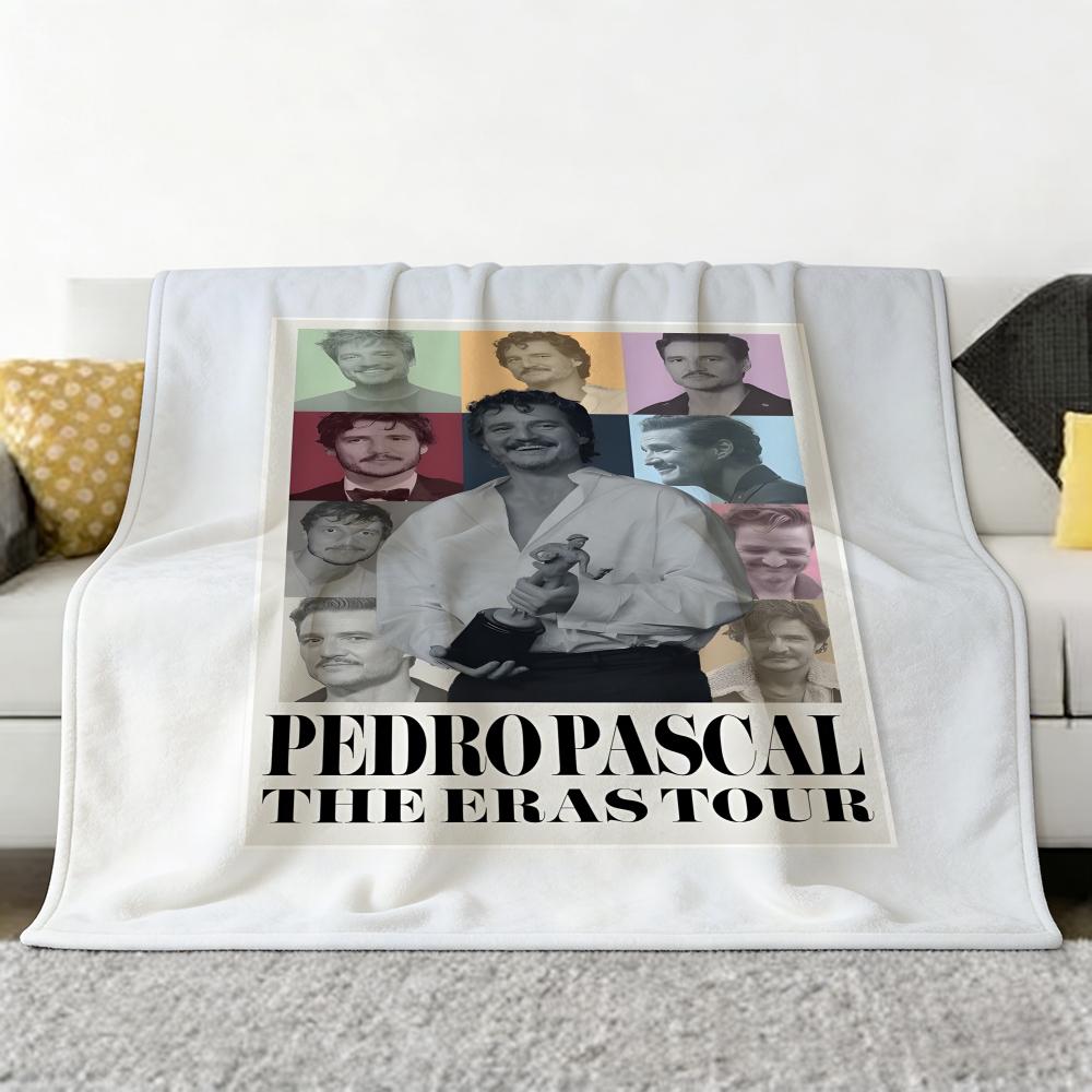 Actor P-Pedro P-Pascal Throw Soft Cozy Flannel Throw Blanket for Sofa Bedroom and More 75cmx90cm