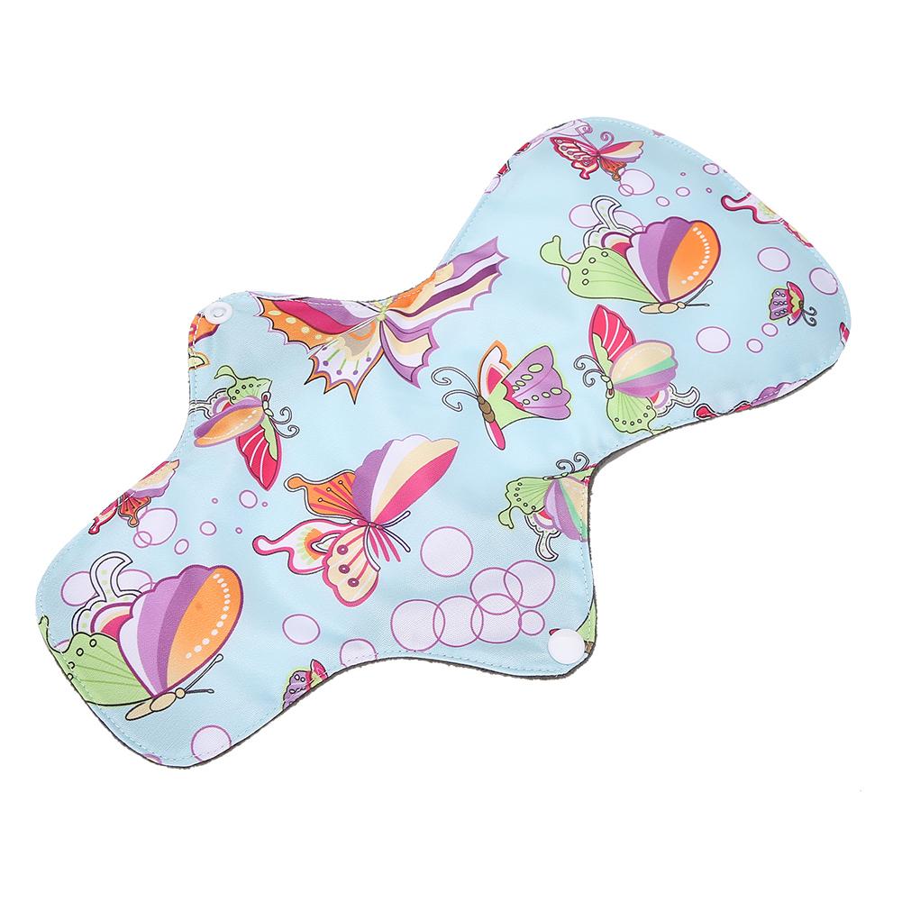 

Моющаяся менструальная прокладка из бамбукового древесного волокна, многоразовая удлиненная гигиеническая прокладка (Д 33см)# 4