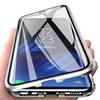 Plně ochranný kovový magnetický kryt pro Samsung A57/37/17/56/36/26/16/55/35/25 S26 ULtra s25 plus s24 Oboustranný skleněný kryt