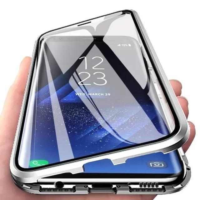 Pilnas aizsardzības metāla magnētisks maciņš Samsung