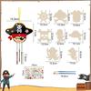 Christmas Butterfly Pirate Wooden Wind Chime for Kids DIY Classroom Hanging Craft Decora