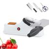 Affilacoltelli Elettrico Alimentato da USB Strumento Multifunzione per Affilare Coltelli da Chef, Coltelli da Cucina, Coltelli da Frutta