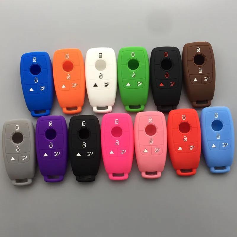 Silicone Car Key Fob Case Cover Holder Accessories For Mercedes-Benz New A C E S Gle Cls W177 W205 C205 W213 W222 W167 C257 Key