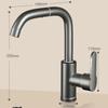 TLXT Gunmetal Grey 720° Swivel Basin Faucet