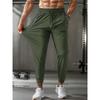 Pantaloni de vară pentru bărbați din nailon mătase de gheață Pantaloni subțiri respirabili de mărime mare Pantaloni casual elastici Pantaloni cu picior plat cu uscare rapidă