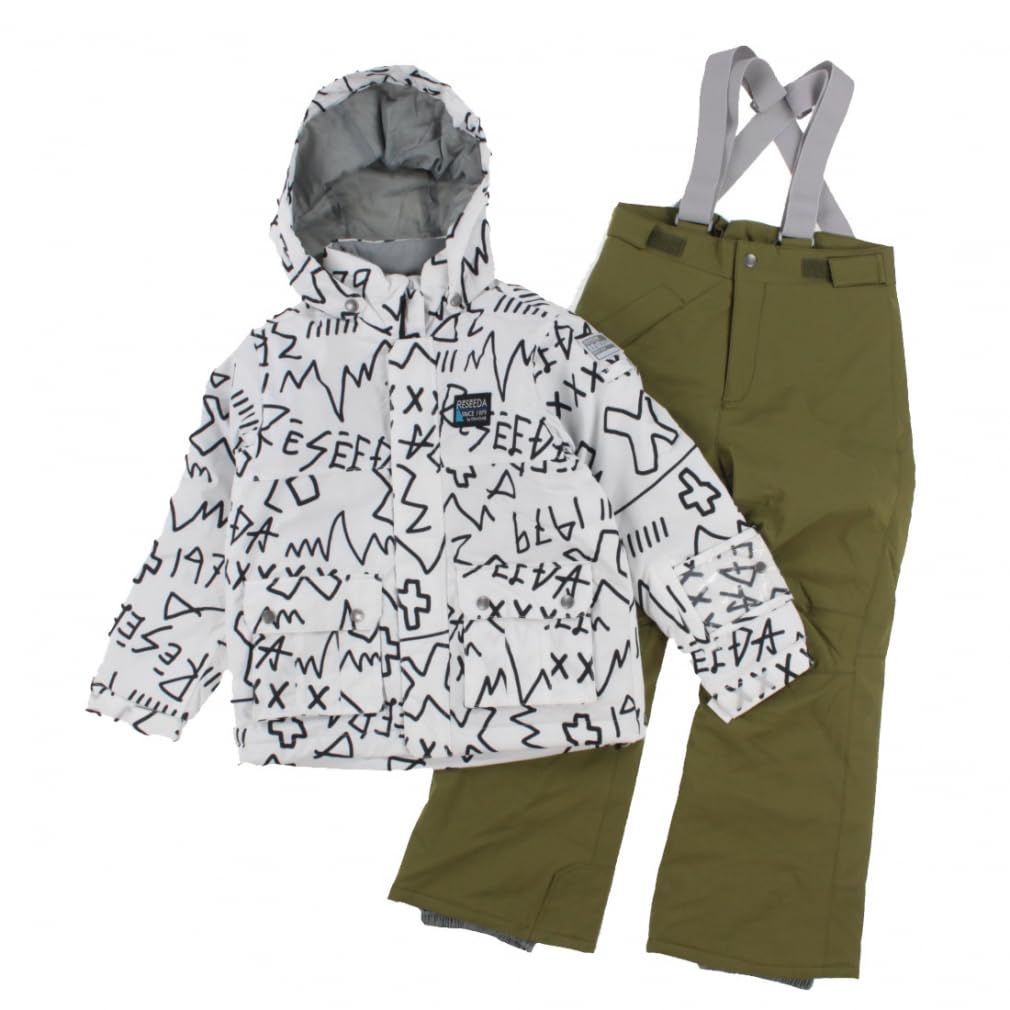 

[Onyon] Лыжный костюм RES76004 Детский слитный костюм WHT x KHK 140