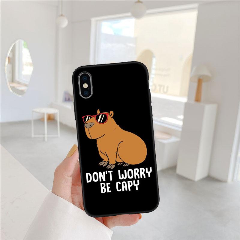 

PP13 Cartoon Capybara Soft Shell Phone Case for Redmi Note 8 9 Pro Max 9S 9T 9C NFC 8T 8A 10A A4 Redmi Note 9T