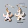 Exquisite Compact Beach Vacation Style Acrylic Starfish Shell Pendant Earrings for Women Jewelry Gifts, Daily Matching Earrings