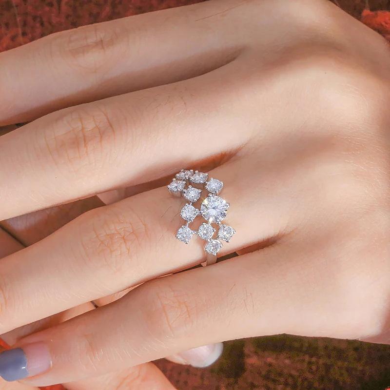 Lindon – bague classique en alliage de cuivre et Zircon, bijoux pour dames, cadeau de fête de promesse de mariage