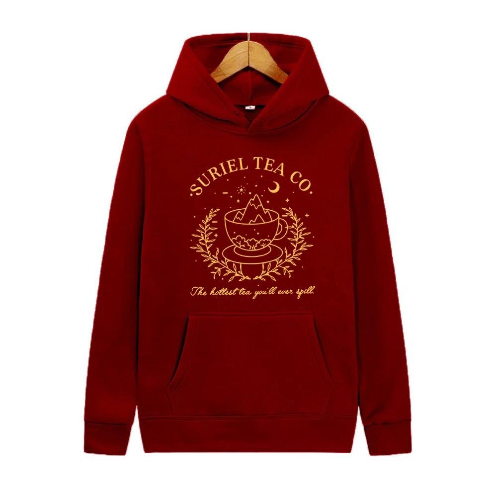 Suriel Tea Co Mikina Vintage Velaris A Court of Thorns and Roses Mikina s kapucí Acotar Night Court Sweater SMJ Bookish Mikina Unisex Mikina