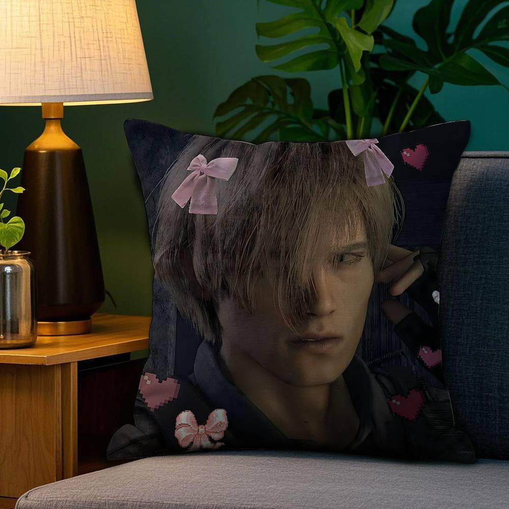 

Muscle Leon K-Kennedys Pillow Case Sofa Living Room Bedroom Double-sided Printing Square Cushion Nap Time Cushion Cover 12x12Inch