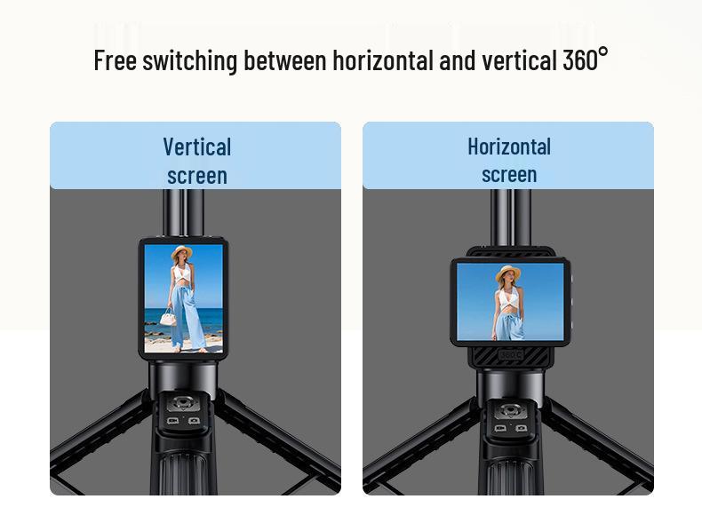 2026 Smart Selfie Stick & Tripod: Screen Mirroring, Live Streaming, Anti-Shake Features