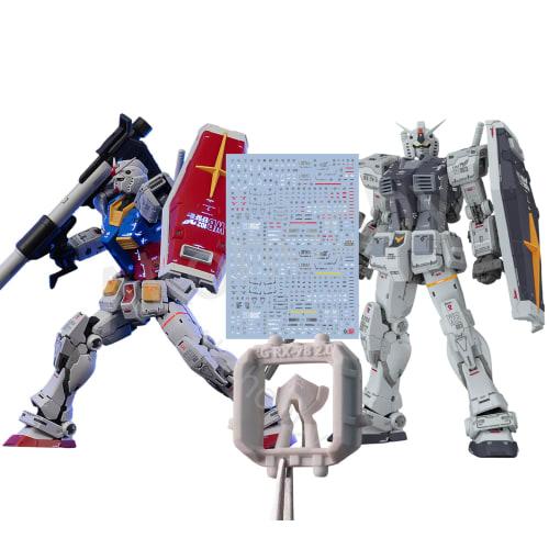 Face Parts & Decal Set for RG RX-78-2 Gundam Ver. 2.0 Modification Parts, 1/144 Ver. 2.0 Modification G-3 Gundam, G-3 RX-78-3 Weapon Set, Detail-up Fo