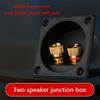 Two Binding Post Spring Cup Terminals Box For Professional Subwoofer Speaker System DIY Installation