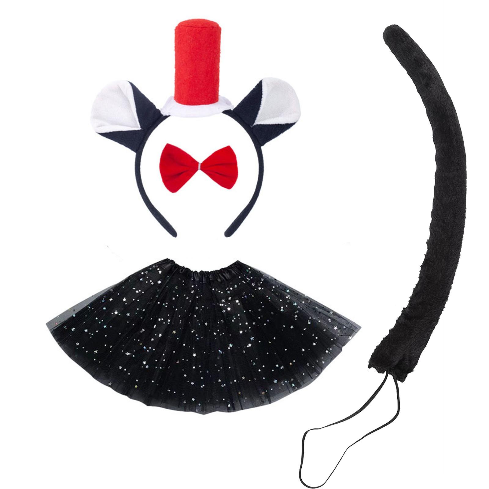 

Повязка на голову с кошачьими ушками, красная шляпа с дымоходом, головной убор, костюм для косплея, комплект аксессуаров, сувениры для вечеринки One Size красный