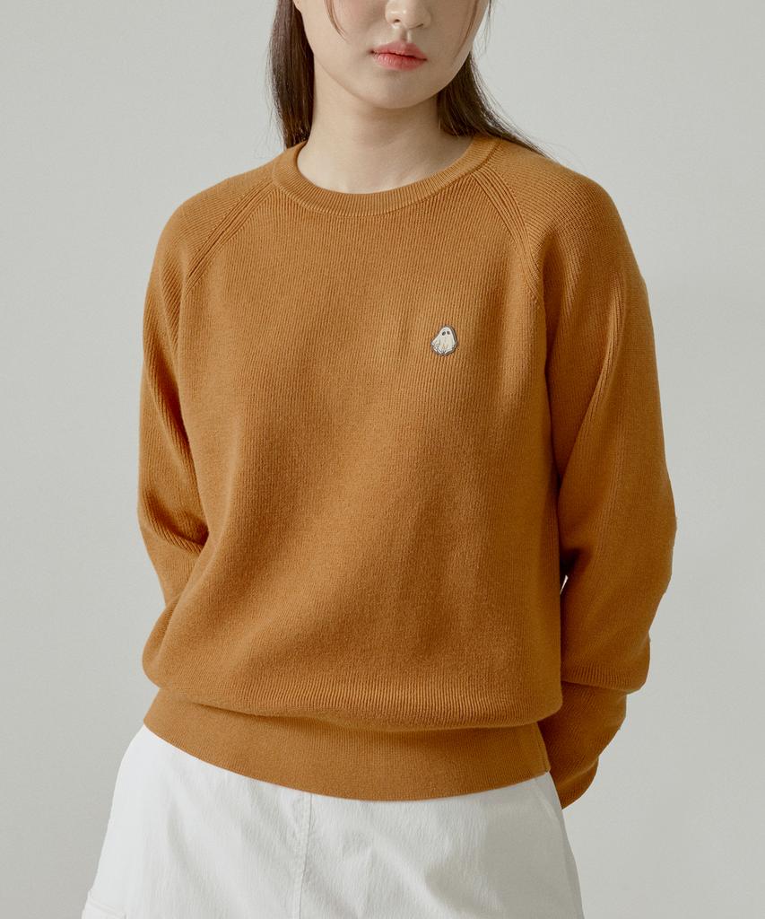 HYPERREET Unisex Hacci Raglan Active Round Knit [Orange]_Hg1Sw010