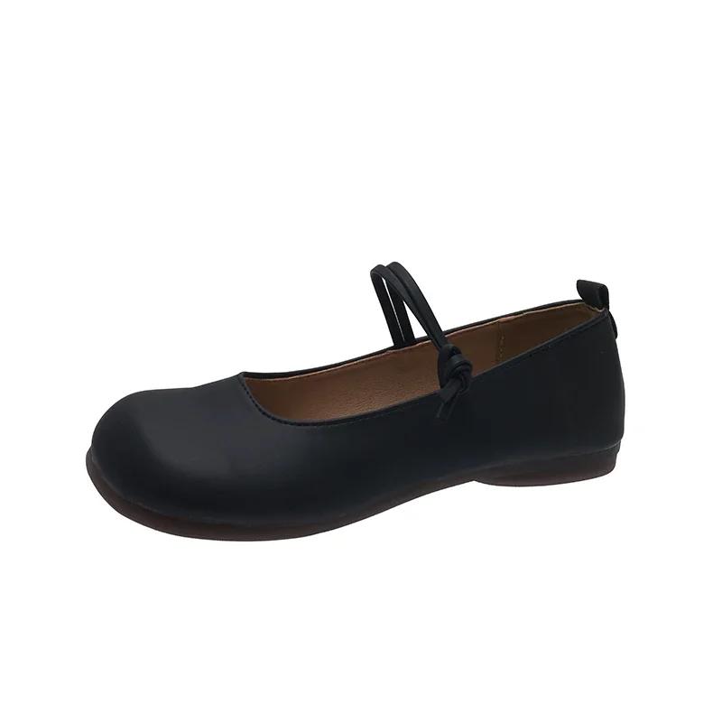 Fashion 2024 Hot Sale Shoes Female One Kick Women's Flats Spring Autumn Round Toe Solid Solft Sole Casual Comfortable Flats Loafers